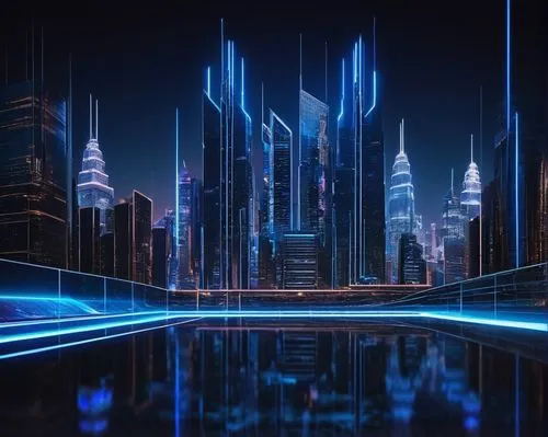 cybercity,dubai,futuristic landscape,cybertown,tron,dubai marina,cyberport,cityscape,mubadala,metropolis,polara,dubia,wallpaper dubai,cyberia,futuristic,city skyline,synth,ctbuh,coruscant,capcities,Illustration,Paper based,Paper Based 23