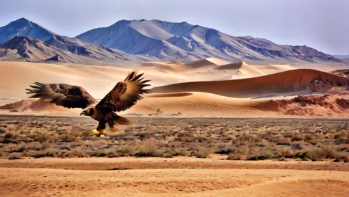 steppe eagle,harris hawk in flight,the atacama desert,mongolian eagle,desert buzzard,the gobi desert,great dunes national park,california condor,gobi desert,chukar,mountain hawk eagle,chukar partridge