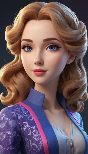 princess anna,rapunzel,elsa,delenn,belle,liesl,Unique,3D,3D Character