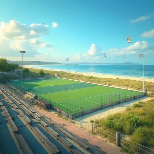 tennis court,tilt shift,soccer field,shorecrest,sportcity,sportpark,claycourt,usopen,hardcourts,beach sports,football pitch,athletic field,rizhao,fronton,matchpoint,beach volleyball,sports ground,tennis,ballcourts,polideportivo,Photography,General,Realistic