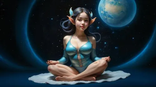 promethea,blue enchantress,world digital painting,fantasy picture,fantasy woman,aquarius