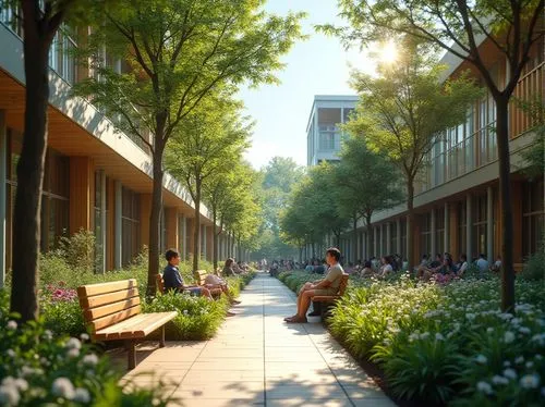 biopolis,metrotech,omotesando,urban park,pedestrianized,greenspace,arborway,macalester,greenspaces,cedarvale,spring garden,evanston,broadgate,broadmead,marunouchi,cityu,schulich,rittenhouse,yorkville,old linden alley,Photography,General,Realistic