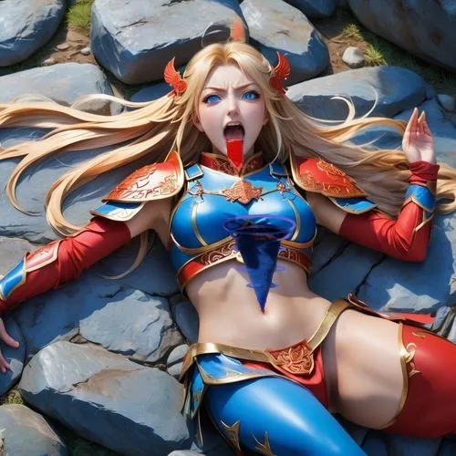 symetra,kos,cosplay image,nami,cosplayer,fire siren,solar,cosplay,fantasy woman,ora,venera,kinara,elza,mara,warrior pose,playmat,monsoon banner,xiaochi,hong,phuquy