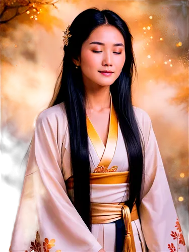 mulan,hanbok,oriental princess,japanese sakura background,japanese woman,geisha,oriental girl,asian woman,inner mongolian beauty,jasmine blossom,asian culture,portrait background,geisha girl,oriental painting,korean culture,japanese floral background,asian costume,chinese art,plum blossom,bamboo flute,Illustration,Realistic Fantasy,Realistic Fantasy 01