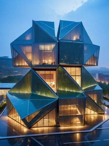 gender building education, places a person with normal scale,the glass structure is designed to resemble a triangular building,bjarke,morphosis,snohetta,harpa,elbphilharmonie,libeskind,Photography,Gen