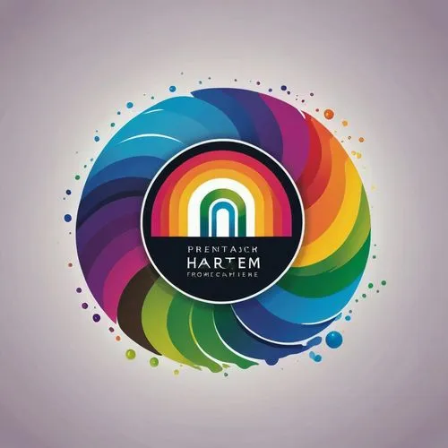 colorful logo design on the side of a wall,social logo,magnetar,instagram logo,harken,naimark,mabetex,Unique,Design,Logo Design