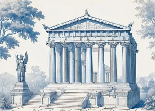 greek temple,temple of diana,roman temple,doric columns,artemis temple,temple of hercules,zappeion,amphipolis,classical antiquity,cenotaphs,the parthenon,neoclassical,palladian,erechtheion,erechtheus,celsus library,mausolea,baalbek,walhalla,mausoleum ruins,Unique,Design,Blueprint