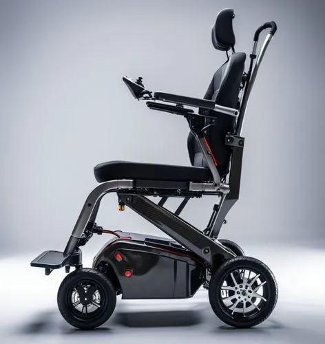 一辆碳纤维电动轮椅车
,an up - cycle designed for handicapped users,cybex,wheelchair,electric golf cart,wheel chair,wheelchairs,electric scooter,Photography,General,Realistic