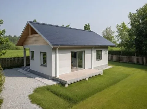 passivhaus,inverted cottage,danish house,greenhut,3d rendering,sketchup,Photography,General,Realistic