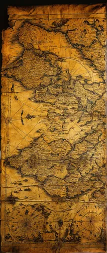 Describe a timeworn map discovered in a hidden attic,pallet pulpwood,wood texture,wood stain,wood board,western yellow pine,on wood,wood block,wooden background,wooden board,english walnut,knotty pine