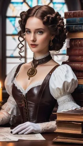 noblewoman,noblewomen,headmistress,miniaturist,victorian lady,schoolmistress,authoress,bibliographer,proprietress,librarian,duchesse,bluestocking,etain,gothic portrait,belle,women's novels,corsets,maidservant,scotswoman,victoriana,Conceptual Art,Daily,Daily 21