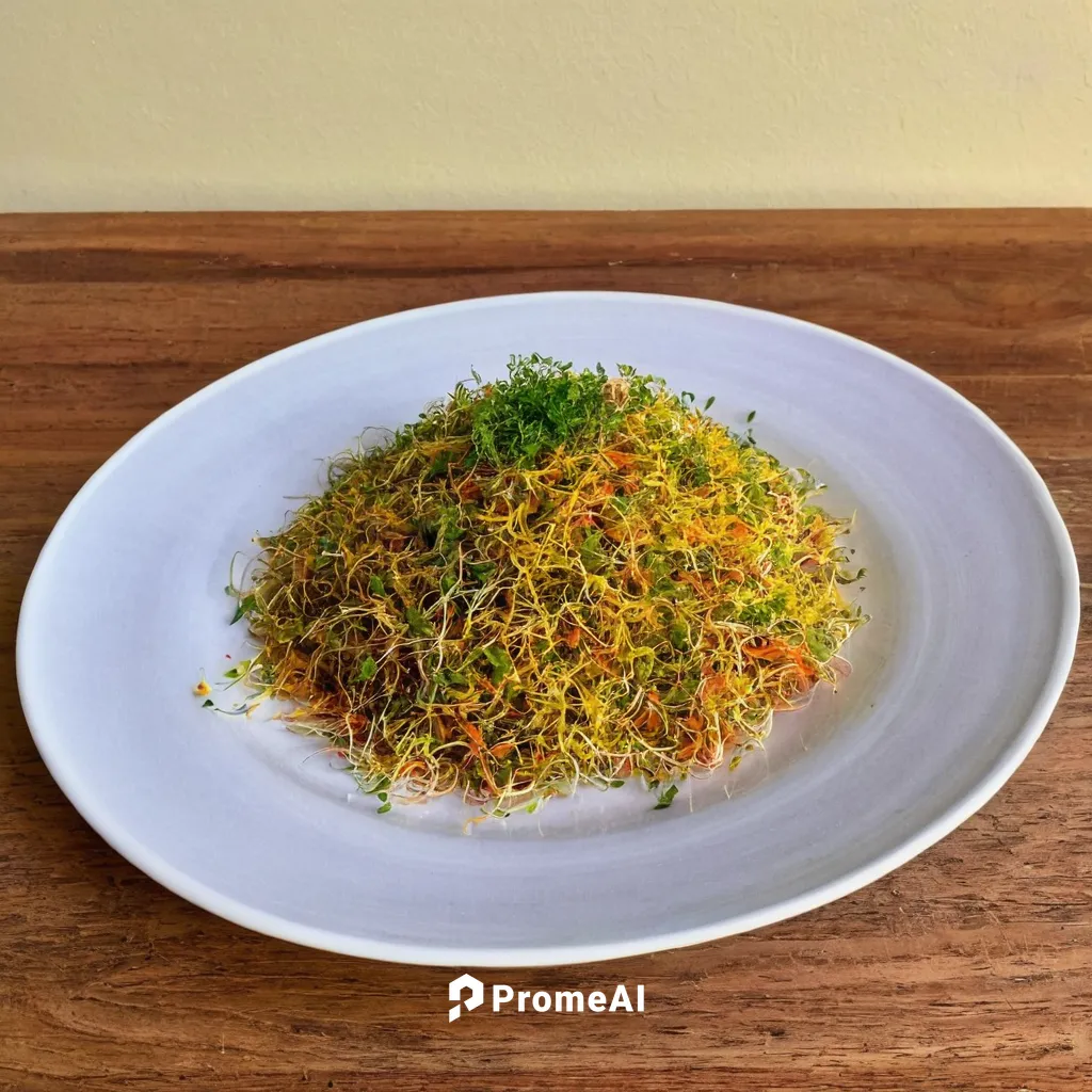 Write a cheerful recipe using alfalfa sprouts as the main ingredient.,saffron rice,alfalfa sprouts,spiced rice,yeung chow fried rice,kottu,freekeh,arroz con gandules,arborio rice,khichdi,broccoli spro