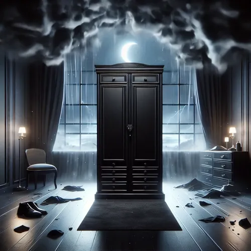 dark cabinetry,a dark room,play escape game live and win,blue room,creepy doorway,cold room,the door,rooms,metallic door,live escape game,dark cabinets,visual effect lighting,witch house,open door,aba