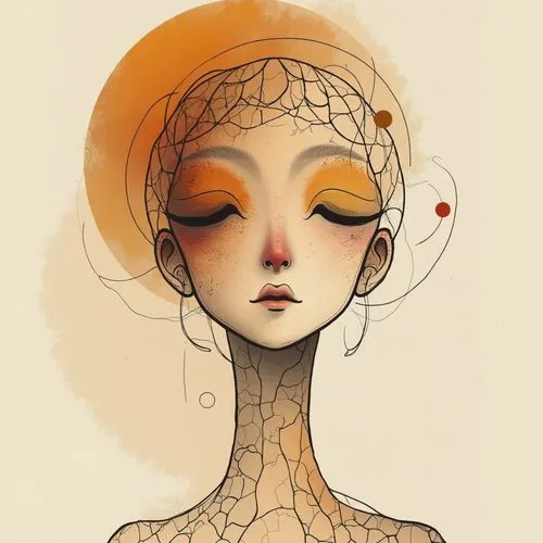 orange blossom,orange rose,empath,leafless,gold filigree,krita