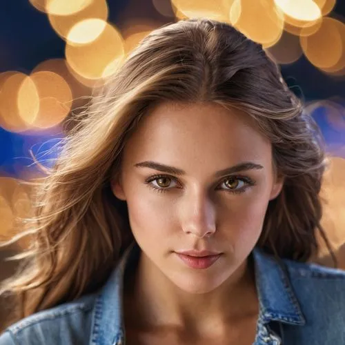 bokeh lights,cailin,background bokeh,portrait background,sprayberry,bridgit,young woman,romantic portrait,girl portrait,benoist,bokeh effect,christa,beautiful young woman,denim background,bokeh,women's eyes,pretty young woman,romantic look,mystical portrait of a girl,beautiful face,Photography,General,Commercial