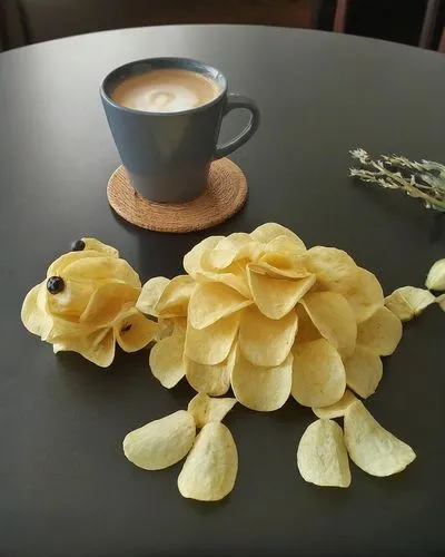 paper flowers,floral with cappuccino,latte macchiato,arabian jasmine,café au lait,crepe jasmine,cup and saucer,paper roses,allamanda,yellow allamanda,chrysanthemum tea,caffè macchiato,teacup arrangeme