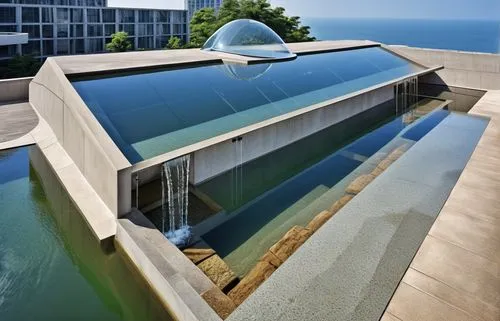 roof top pool,glass roof,infinity swimming pool,aqua studio,structural glass,folding roof,Photography,General,Realistic