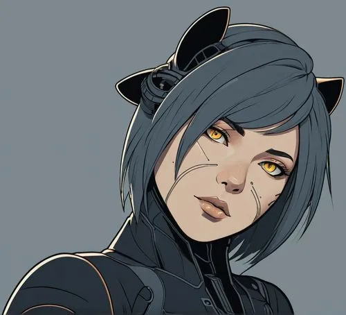 catwoman,miqati,faunus,konan,motoko,ursa,Illustration,Japanese style,Japanese Style 06