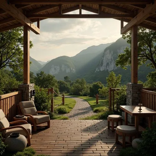 home landscape,house in the mountains,landscape background,mountain valley,the cabin in the mountains,rockbridge,seclude,mountain settlement,chalet,rivendell,house in mountains,backyard,mountain scene,front porch,mountain landscape,walkway,overlook,lefay,landscaped,mountainville