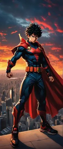 my hero academia,superman,superhero background,super man,big hero,comic hero,super cell,hero,super hero,figure of justice,superhero,kid hero,super power,son goku,red super hero,hero academy,superman logo,cg artwork,anime cartoon,justice scale,Art,Classical Oil Painting,Classical Oil Painting 05