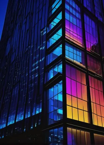 colorful facade,colorful light,glass building,colored lights,glass facades,glass facade,colorful glass,abstract corporate,colorful city,windowpanes,windows,technicolour,tetris,prism,rgb,rainbow jazz silhouettes,office buildings,technicolor,glass wall,windows wallpaper,Art,Artistic Painting,Artistic Painting 27