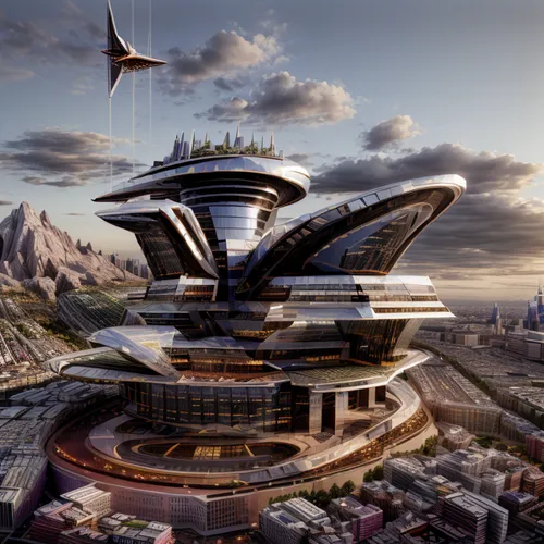 futuristic architecture,futuristic landscape,sky space concept,futuristic art museum,solar cell base,largest hotel in dubai,sky apartment,sky city,skycraper,futuristic,fantasy city,alien ship,sci fiction illustration,sci-fi,sci - fi,sci fi,skyscapers,jumeirah,scifi,airships