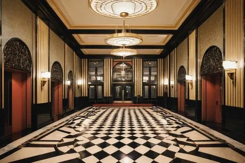 checkered floor,hallway,foyer,floor tiles,corridor,entrance hall,ballroom,floor tile,hotel hall,royal interior,corridors,art deco,ceramic floor tile,chessboards,chess board,driehaus,chessboard,europe palace,ornate room,teylers,Art,Artistic Painting,Artistic Painting 08