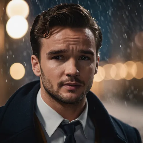 man with umbrella,lilo,lima bean,man portraits,in the rain,walking in the rain,payphone,overcoat,rainy,portrait background,city ​​portrait,raindops,raincoat,weatherman,blue rain,portrait photography,moody portrait,rain,gatsby,romantic portrait,Photography,General,Cinematic