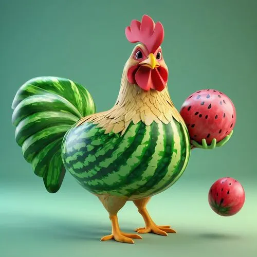 cockerel,coq,chicken bird,poussaint,gamecock,hen,Unique,3D,3D Character