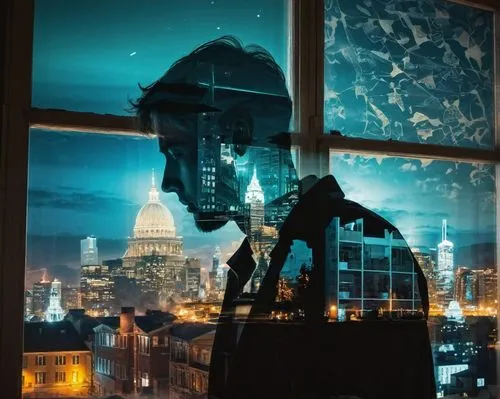 rear window,window view,the window,bedroom window,shard of glass,under the moscow city,moscow,city at night,night scene,saintpetersburg,blue hour,saint petersburg,double exposure,night photo,windowsill,night image,cityscape,night view,broken windows,window sill