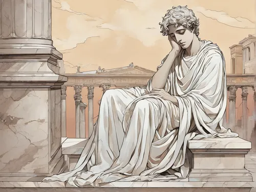 justitia,asclepius,ancient rome,apollo,classical antiquity,the death of socrates,rome 2,neoclassic,lycaenid,apollo and the muses,trajan,athena,caryatid,neoclassical,olympus,school of athens,claudius,tiberius,pantheon,antiquity,Conceptual Art,Fantasy,Fantasy 23