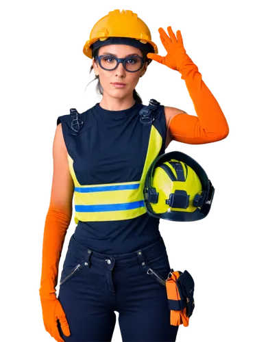 personal protective equipment,high-visibility clothing,woman fire fighter,female worker,construction helmet,protective clothing,civil defense,electrical contractor,construction worker,safety helmet,respiratory protection,hardhat,blue-collar worker,tradesman,contractor,hard hat,ppe,workwear,safety glove,aa,Illustration,American Style,American Style 06