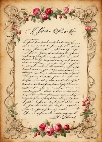 Write a romantic love letter using an elegant vintage cursive font.,declaration of love,my love letter,a letter,text of the law,letter,love letters,constitution,love letter,love message note,antique b