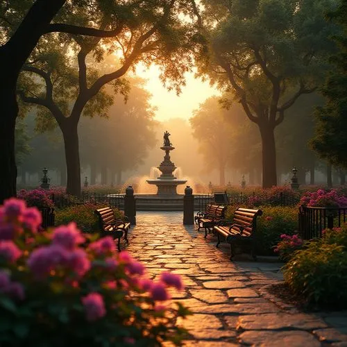 walk in a park,morning light,central park,full hd wallpaper,english garden,water fountain,spring morning,morning mist,garden of the fountain,early morning,august fountain,fountain,city fountain,daybreak,evening atmosphere,city park,autumn park,park bench,lafayette square,urban park,Photography,General,Realistic