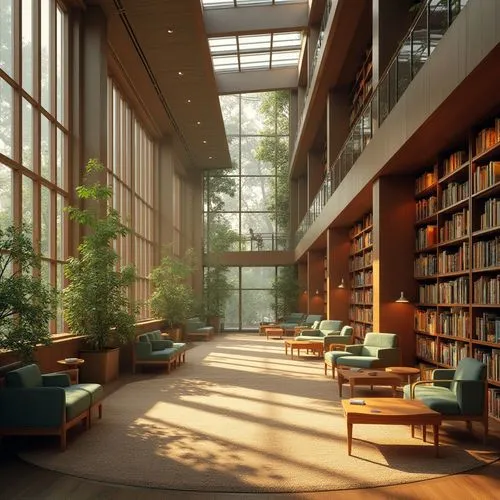 reading room,library,university library,atriums,hallward,study room,atrium,libraries,bibliotheek,bibliotheque,public library,bookbuilding,bibliotheca,librarything,lobby,bibliothek,school design,midcentury,modern office,kaust,Photography,General,Realistic