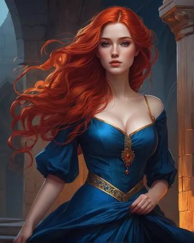 merida,etain,melisandre,sigyn,elona,lysa,Conceptual Art,Fantasy,Fantasy 17