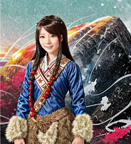 穿民族服装的漂亮姑娘,hanbok,folk costume,suit of the snow maiden,inner mongolian beauty,korean village snow,traditional costume,asian costume,winter festival,folk costumes,yi sun sin,arang,shuanghuan noble,mula