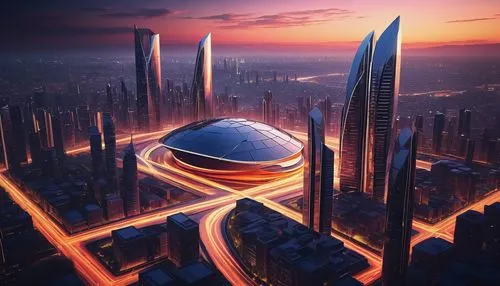 futuristic landscape,coruscant,cybercity,futuristic architecture,cyberport,dubay,megacorporation,arcology,cyberworld,cybertown,coruscating,sky space concept,gallifrey,megacorporations,futuristic,homeworld,homeworlds,skylstad,metropolis,alien planet,Art,Classical Oil Painting,Classical Oil Painting 11