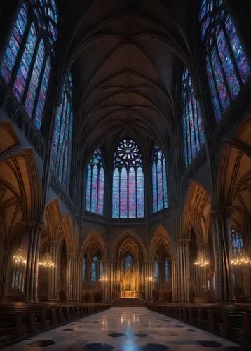 transept,cathedral,notre dame,sanctuary,the cathedral,notredame de paris,presbytery,interior view,notredame,empty interior,nidaros cathedral,gothic church,nave,the interior,interior,ulm minster,haunted cathedral,pipe organ,choir,cathedrals,Illustration,Realistic Fantasy,Realistic Fantasy 05