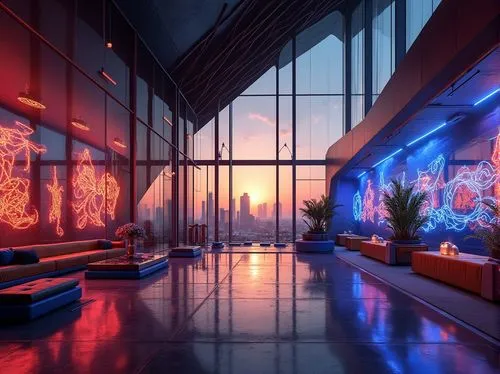 sky apartment,lobby,dojo,modern room,aqua studio,apartment,blue room,apartment lounge,3d render,hotel lobby,clubroom,livingroom,nightclub,an apartment,poolroom,living room,sky space concept,interiors,atriums,ufo interior,Photography,General,Realistic