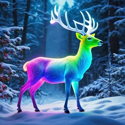 glowing antlers,winter deer,christmas deer,european deer,male deer,raindeer,deer illustration,rudolph,deer,rudolf,reindeer,christmas snowy background,gold deer,whitetail,elk,red deer,stag,reindeer from santa claus,reindeer polar,white-tailed deer,Photography,General,Realistic