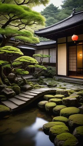 ryokan,japanese-style room,ryokans,teahouse,japanese garden ornament,japan garden,chanoyu,japanese zen garden,japanese garden,kyoto,dojo,japon,teahouses,zen garden,heian,asian architecture,gion,japan landscape,tea ceremony,japanese art,Art,Artistic Painting,Artistic Painting 50