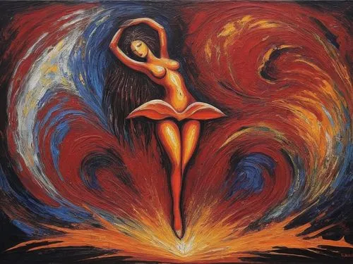 Passion Sexy Painting ,Naked Woman  Abstract Body Art Oil Painting,an artistic painting of a person on fire,dancing flames,samuil,firedancer,fenix,fire dance,flame spirit,fire angel,sankofa,pentecosta