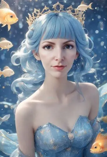 fantasia,mermaid background,the sea maid,cinderella,fairy queen,frosta,the snow queen,oceanica,naiad,winterblueher,amphitrite,water nymph,underwater background,ice queen,violet head elf,fairy tale character,pixie,fairie,undine,sona