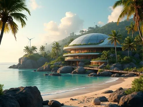 tropical island,tropical house,seasteading,beachfront,floating huts,tanoa,floating islands,holiday villa,islet,tropical beach,south seas,island suspended,coconut trees,beach resort,tropics,islets,tahiti,windward,dream beach,fiji,Photography,General,Realistic