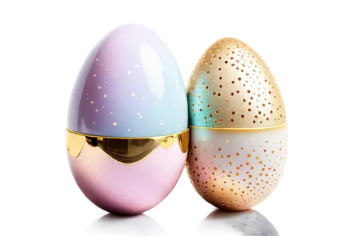 Easter egg, colorful, decorated, glittering, shiny surface, ornate patterns, pastel colors, spring theme, still life, close-up shot, soft focus, warm lighting, 3/4 composition, PNG transparent backgro