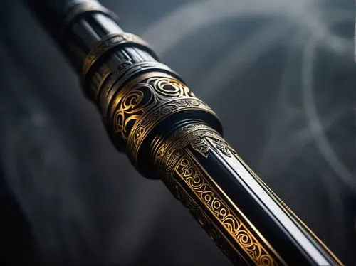 wand,cue stick,beautiful pencil,the flute,scepter,camacho trumpeter,wand gold,tin whistle,bamboo flute,scroll wallpaper,e-cigarette,excalibur,lightsaber,flute,magic wand,e cigarette,fountain pen,thorin,pen,baton,Illustration,American Style,American Style 14