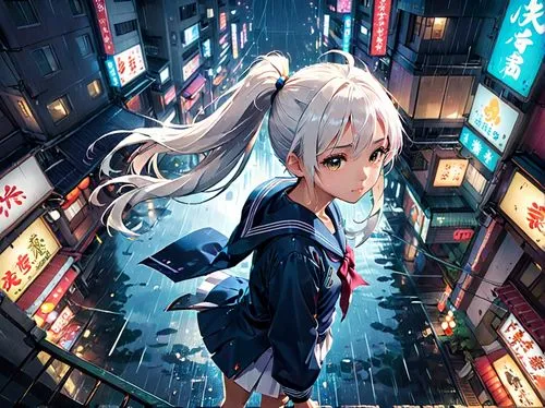 hatsune miku,suzuya,ia,miku,takane,walking in the rain,Anime,Anime,Realistic