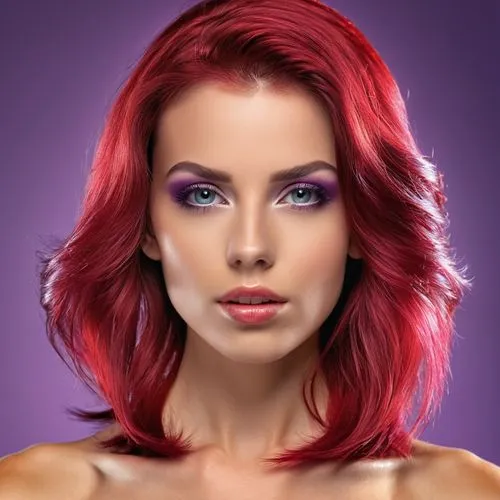 retouch,retouching,red-purple,hair coloring,airbrushed,artificial hair integrations,purple and pink,women's cosmetics,pink-purple,photoshop manipulation,trend color,artist color,digital painting,color 1,dark pink in colour,portrait background,violet head elf,natural color,purple,image manipulation,Photography,General,Realistic