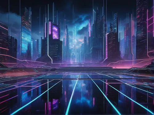 futuristic landscape,cybercity,cyberia,cyberscene,cyberworld,tron,synth,cyberspace,3d background,metropolis,cyberport,cityscape,futuristic,hypermodern,polara,cybertown,cyberview,rift,cyberrays,rez,Art,Artistic Painting,Artistic Painting 04